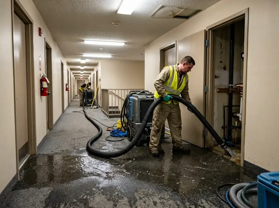 multi-unit-apartment-hallway-f-005 — frequently asked questions, Emergency Burst Pipe Water Extraction & Removal in Wythevil…